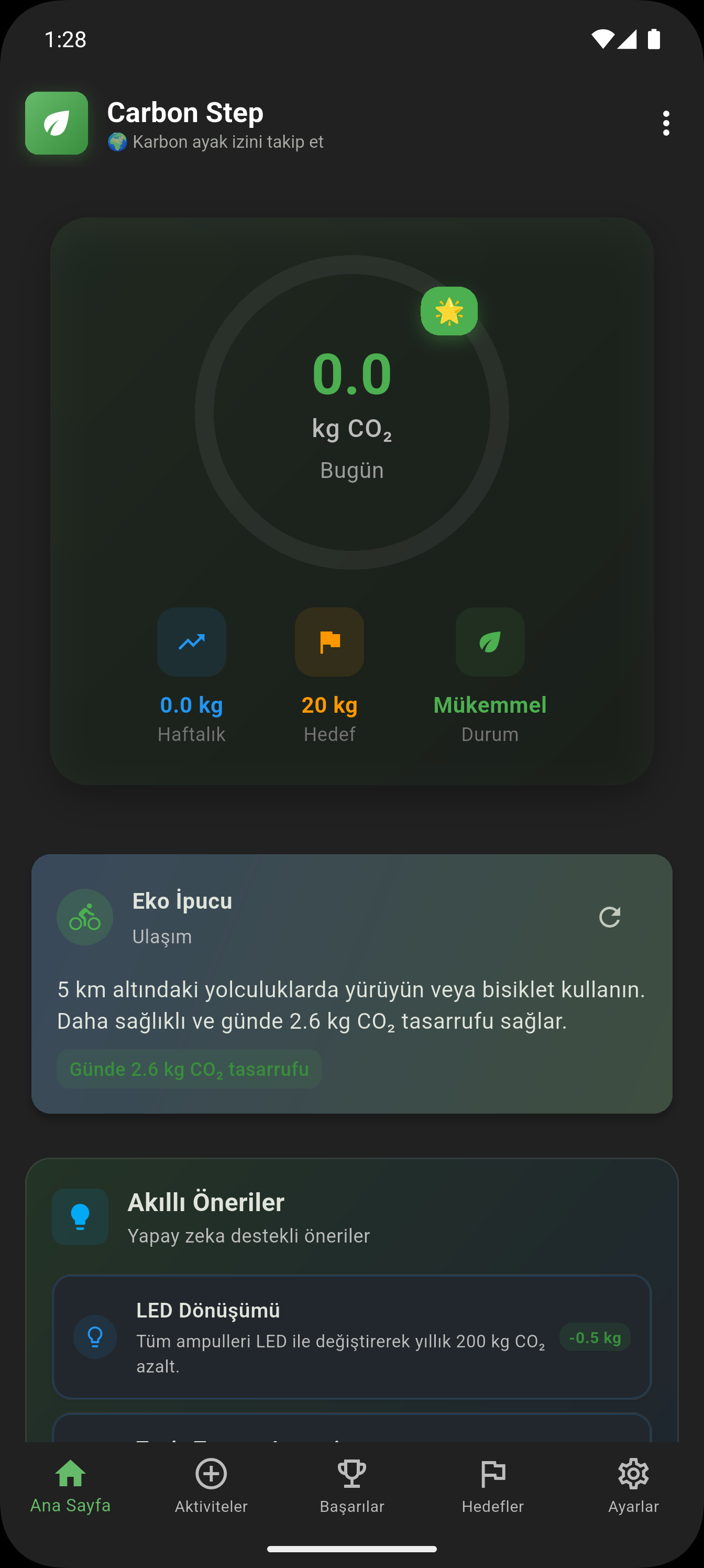 Carbon Step ana ekran